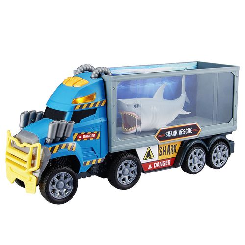 Camión Teamsterz Edición Tiburon Rescue Con Luz Y Sonido