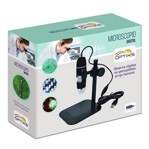 Kit Microscopio Digital Infantil USB Negro