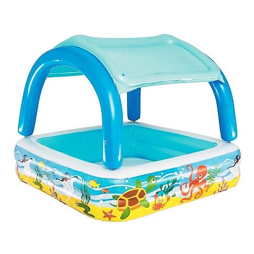 Pileta Inflable Para Niños 147x147x112 Incluye Techo