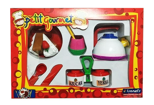Juego De Mate Completo Pava Base Violeta Incluye Torta