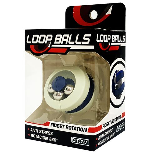 Juguete Anti Estrés Giro 360º Loop Balls Blanco Original Ditoys