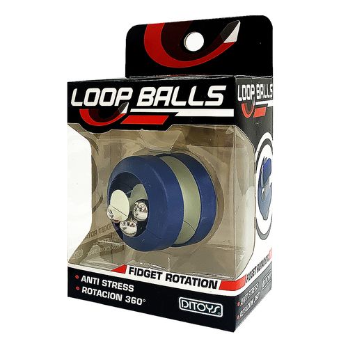 Juguete Anti Estrés Giro 360º Loop Balls Azul Original Ditoys