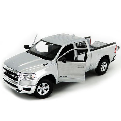 Camioneta Coleccionable Welly 1:24 Dodge RAM 1500 2019 Gris