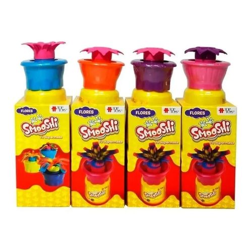 Playset Smooshi Mix Flores Pote x2 Incluye Figura de Flores