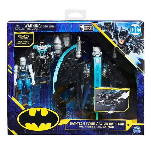 Playset Muñecos Figuras Batman Tech Avion Vs Mr Freeze Dc