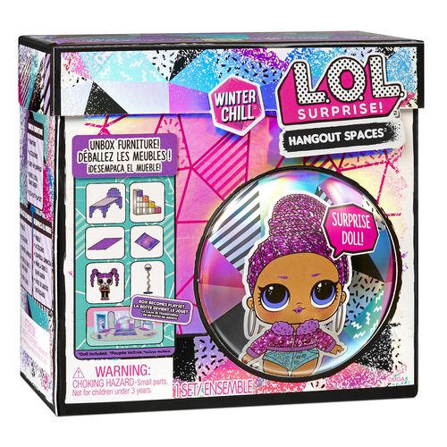 Playset Coleccionable LOL Suprise Hangout Spaces S1 Bedroom Lila