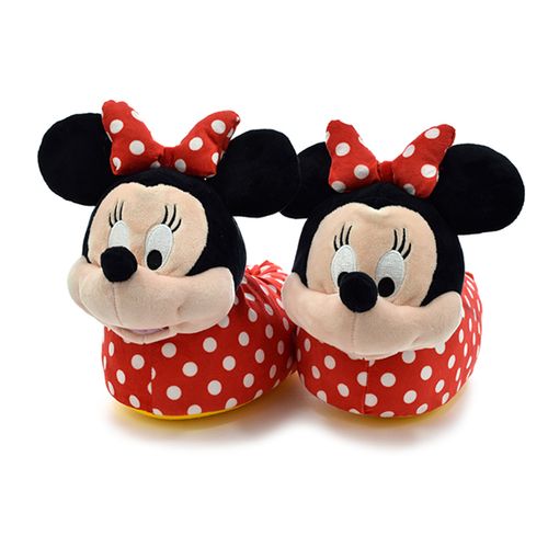 Pantuflas De Peluche Disney Minnie Talle L