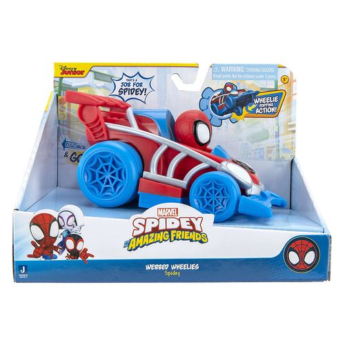 Auto Vehículo Spidey Marvel Original Pull Back Incluye Figura Spidey