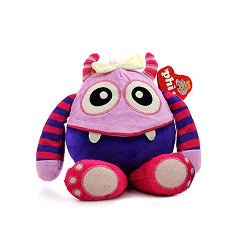 Peluche Animales Luminosos De Noche 15 CM 2 Ojos Rosa Y Violeta