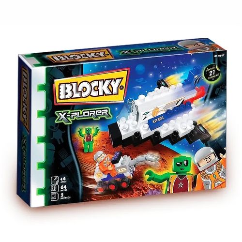 Bloques Para Armar Blocky X-Plorer Mision Marte 64 Pz Original
