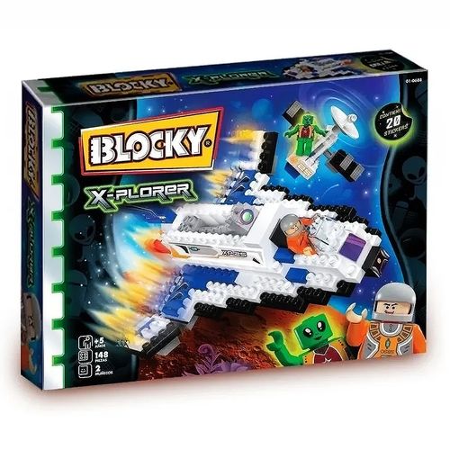 Bloques Para Armar Blocky X-Plorer Transbordador 148 Pz Original