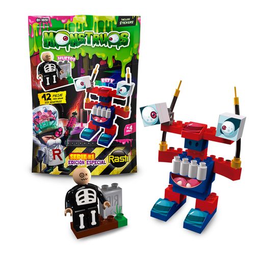 Playset Bloques Para Armar Monstruos Bitty Y Huesos 42 Pz Original