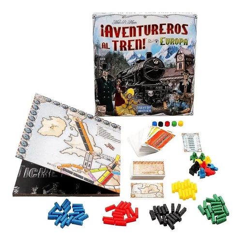 Juego De Mesa Famililar Aventureros Al Tren Europa Original
