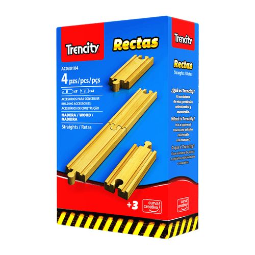 Kit Accesorios Rectas Largas Incluye 4 Piezas Trencity Original