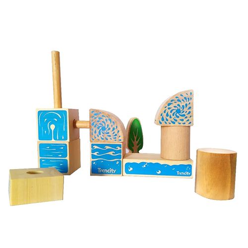 Kit Vehículo Con Accesorios Planta De Agua 13 Piezas Trencity