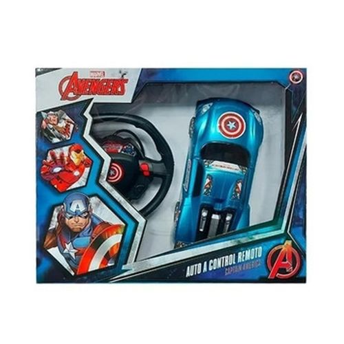 Vehículo Auto Radio Control Capitan América 20 Cm Original Marvel
