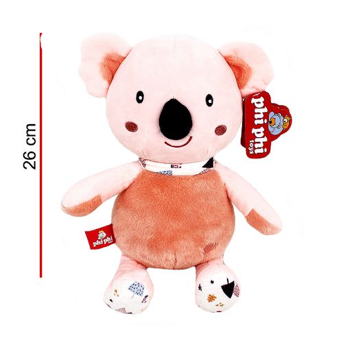 Peluche Grande Koala Rosa Estampado 26 Cm Original