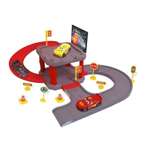Estacion De Servicio Cars Parking 2 Niveles Incluye Vehículos