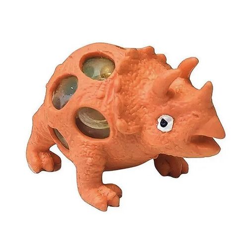 Muñeco Dinosaurio Squishy Triceratop Marron Original