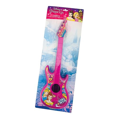 Guitarra Juguete Princesas 4 Cuerdas Girl Power Original Disney