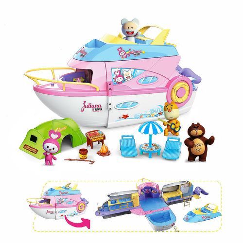 Juliana Travel Crucero Incluye Figuras Y Accesorios Sombrilla Celeste