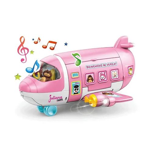 Avion Juliana Travel Jet Incluye Figuritas Coleccionables Y Accesorios