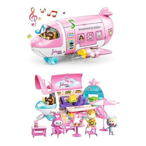 Avion Juliana Travel Jet Incluye Figuritas Coleccionables Y Accesorios