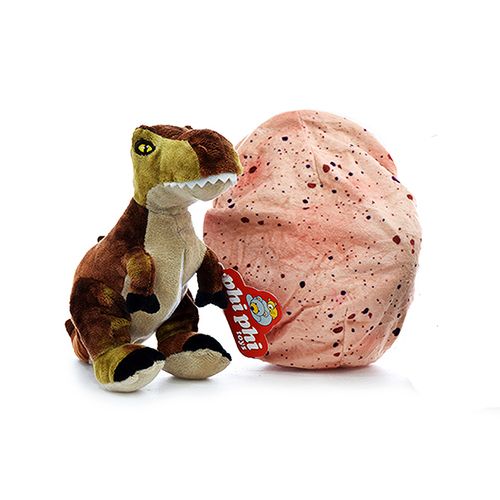 Pack Dinosaurios De Plastico En Bolsa 25 Cm Marrón/Beige