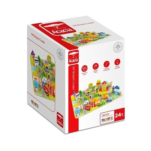 Playset Bloques De Madera Para Niños Edición Ciudad