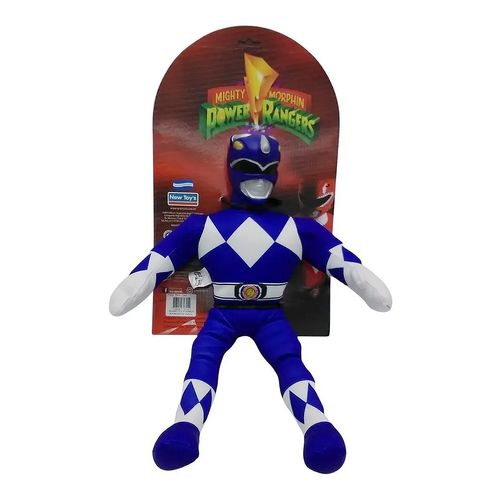 Muñeco Abrazable Apretable Soft Power Ranger Azul Original