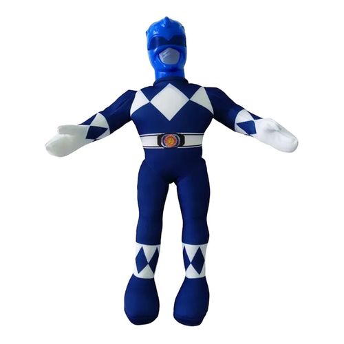 Muñeco Abrazable Apretable Soft Power Ranger Azul Original