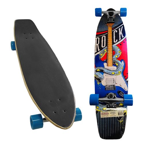 Patineta Skate Longboard Completo Guitarra Rock N Roll