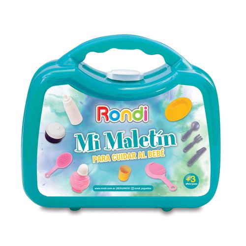 Valijita Juguete Mi Maletín Para Cuidar Al Bebé Rondi Con Accesorios