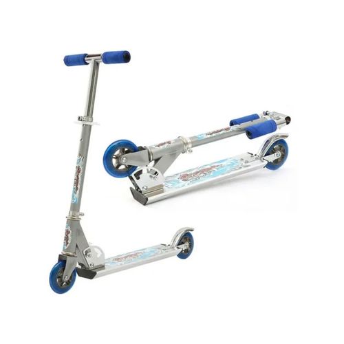 Monopatin Infantil Plegable 2 Ruedas De Aluminio Azul