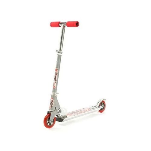 Monopatin Infantil Plegable 2 Ruedas De Aluminio Rojo