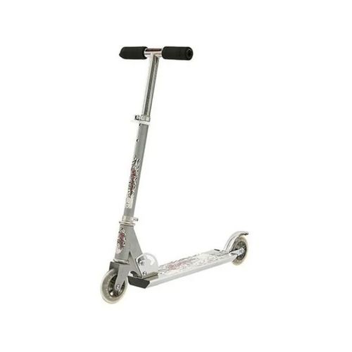 Monopatin Infantil Plegable 2 Ruedas De Aluminio Gris