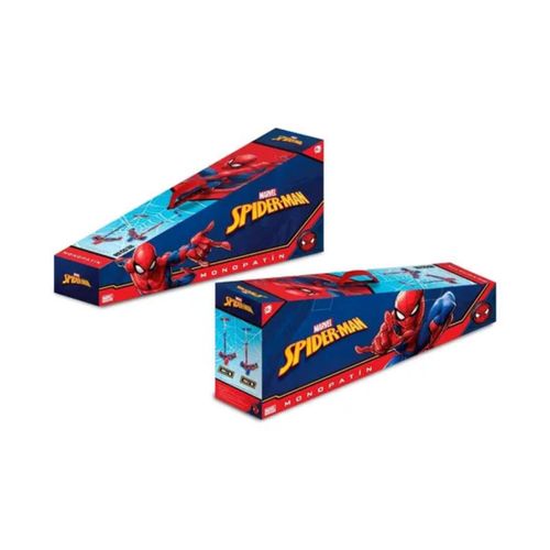 Monopatin Infantil 3 Ruedas Con Luces Spiderman Marvel Rojo