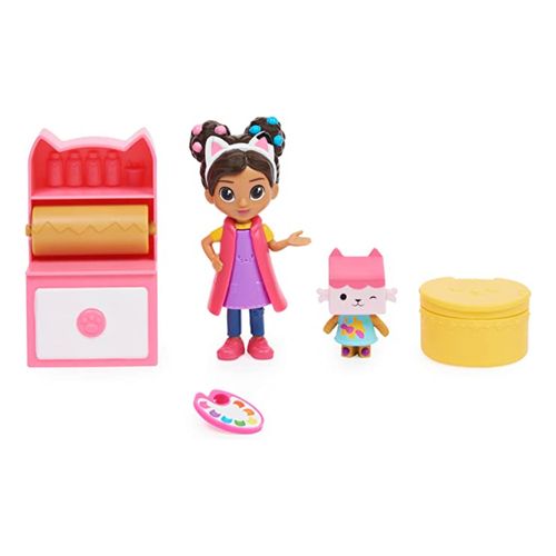 Set Juego Studio de Arte Gabby's Dollhouse Original Con 2 Figuras y Accesorios