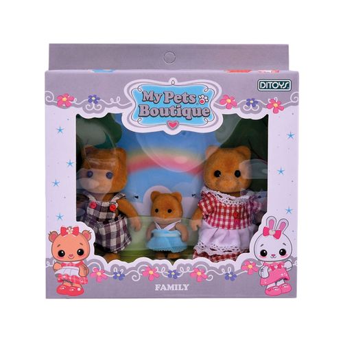 Set de Muñecos My Pets Boutique Familia De Osos 3 Figuras Ditoys