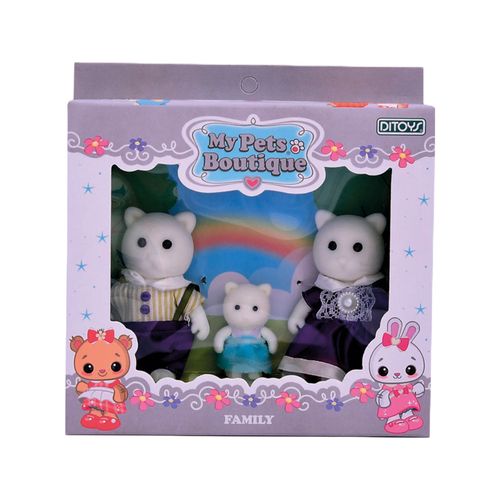 Set de Muñecos My Pets Boutique Familia De Gatos 3 Figuras Ditoys