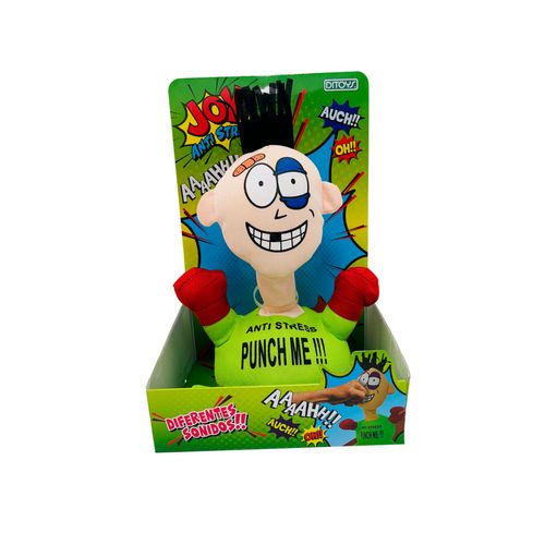 Muñeco De Tela Joy Anti Estrés Con Sonido Verde Ditoys