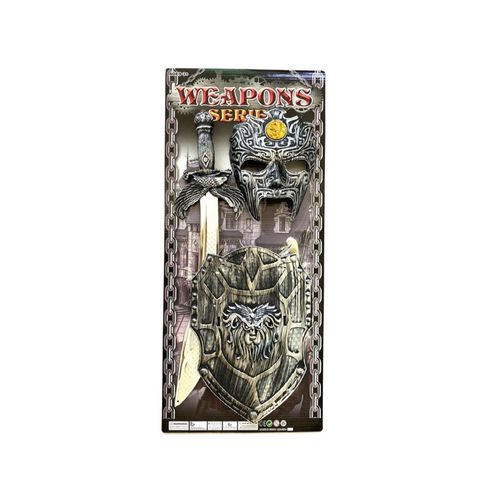 Mega Set De Guerrero Gladiador Con Escudo
