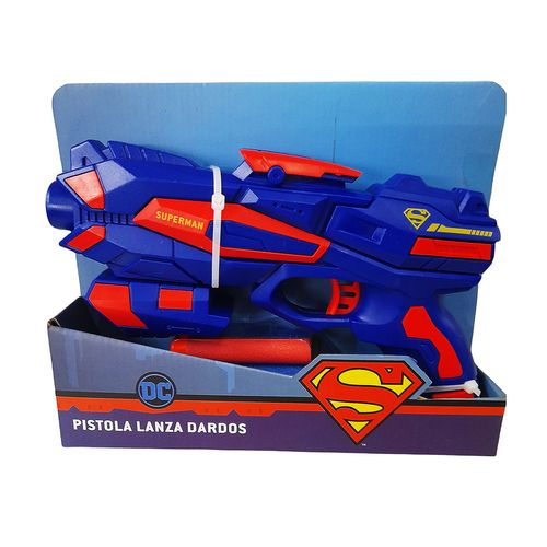 Pistola Lanza Dardos Superman DC 20cm