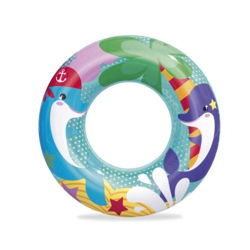 Salvavidas Inflable Pileta Aventuras Del Mar 51cm Bestway Delfin