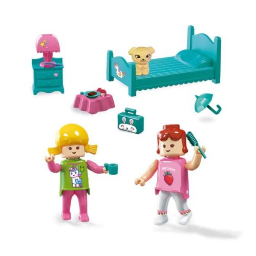 Set Flokys Pijama Party 2 Figuras Con Accesorios