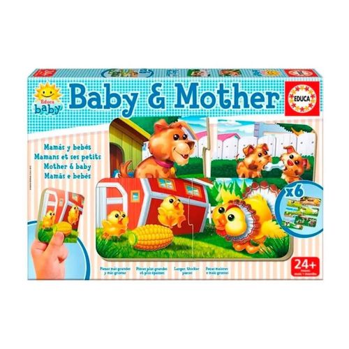 Rompecabezas X6 Infantil Educativo Baby Mamas y Bebes