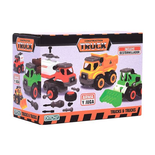 Camion de Contruccion Trucks & Trucks Con Destornillador Amarillo Mod 3