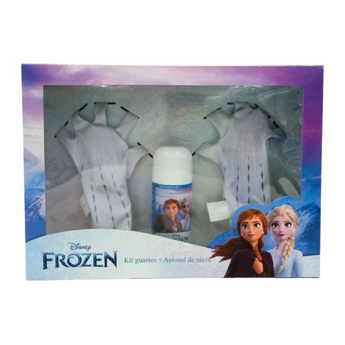 Kit Guantes Con Aerosol De Nieve Frozen