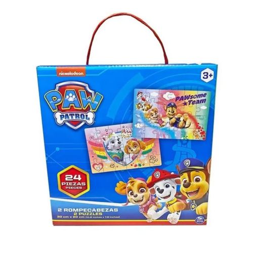 Rompecabezas Paw Patrol Puzzle 24 Piezas 2 en 1
