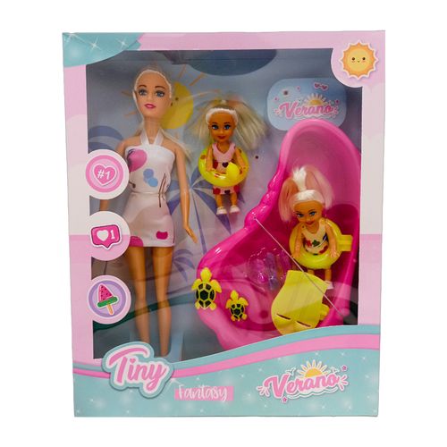 Muñeca Tiny Verano Vestido Blanco Mod 3